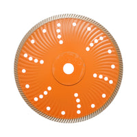 Disco diamantato turbo 230x22,23 mm, segmento 10 mm per piastrelle, autobloccanti, mosaici, pietre dure, marmo, granito Breckner Germany