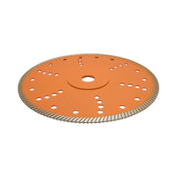 Disco diamantato turbo 230x22,23 mm, segmento 10 mm per piastrelle, autobloccanti, mosaici, pietre dure, marmo, granito Breckner Germany