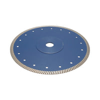 Disco diamantato turbo 250x25,4 mm, segmento 10 mm per piastrelle, maiolica, ceramica dura, marmo, granito Breckner Germany