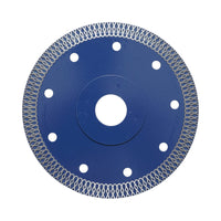 Disco diamantato turbo continuo 125x22,23 mm, segmento 10 mm per piastrelle, maiolica, ceramica dura Breckner Germany