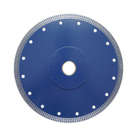 Disco diamantato turbo continuo 230x30/25,4 mm, segmento 10 mm per piastrelle, maiolica, ceramica dura Breckner Germany