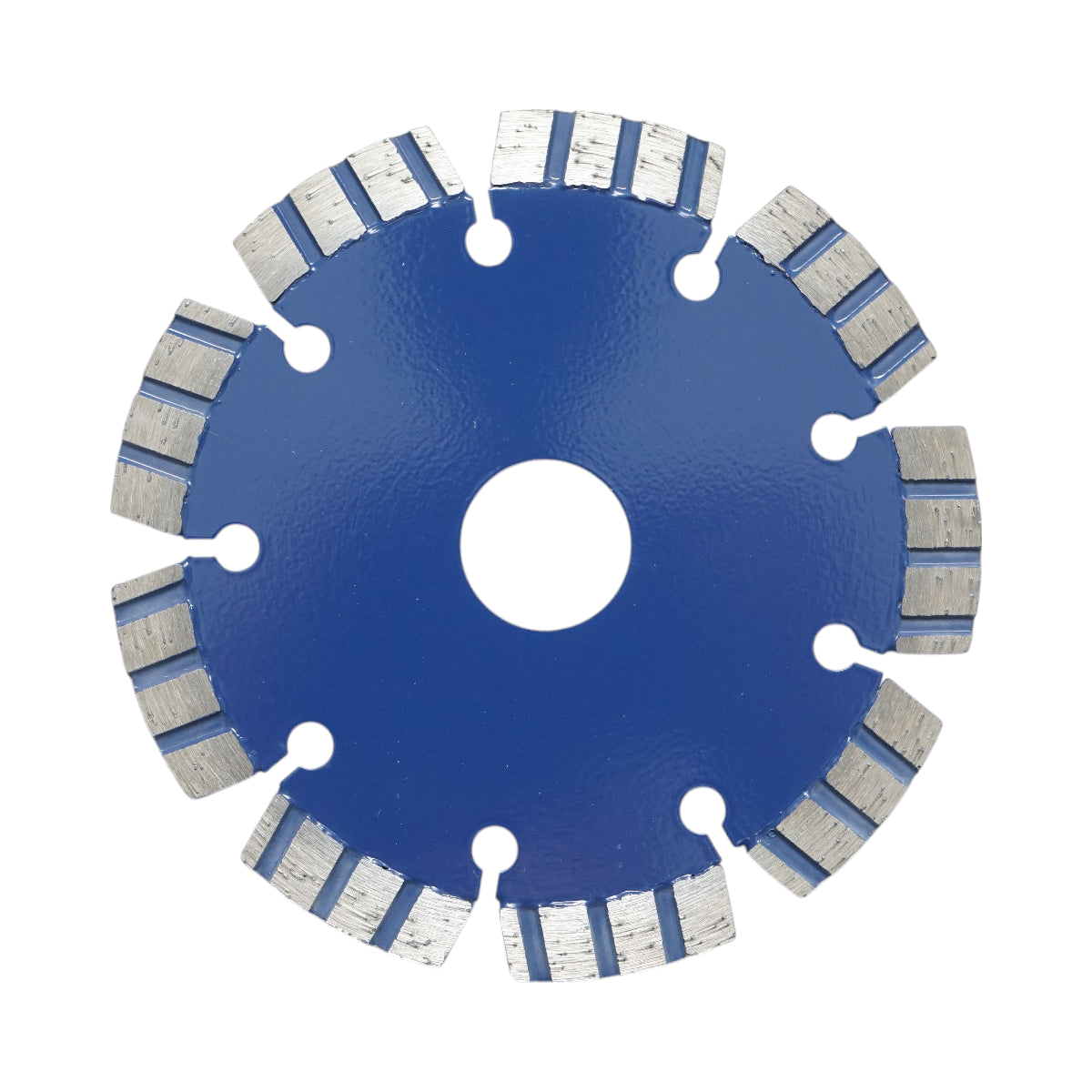 Disco diamantato turbo segmentato 115x22,23 mm, segmento 10 mm per cemento armato, pietra dura, autobloccanti Breckner Germany