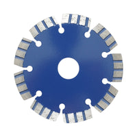 Disco diamantato turbo segmentato 115x22,23 mm, segmento 10 mm per cemento armato, pietra dura, autobloccanti Breckner Germany