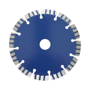 Disco diamantato turbo segmentato 150x22,23 mm, segmento 10 mm per cemento armato, pietra dura, autobloccanti Breckner Germany