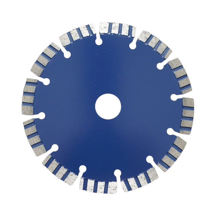 Disco diamantato turbo segmentato 150x22,23 mm, segmento 10 mm per cemento armato, pietra dura, autobloccanti Breckner Germany