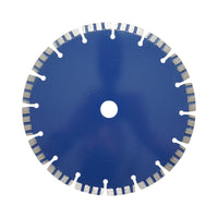 Disco diamantato turbo segmentato 230x22,23 mm, segmento 10 mm per cemento armato, pietra dura, autobloccanti Breckner Germany