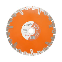 Disco diamantato turbo segmentato 230x22,23 mm, segmento 8 mm per BCA, mattoni, massetto, cemento armato Breckner Germany