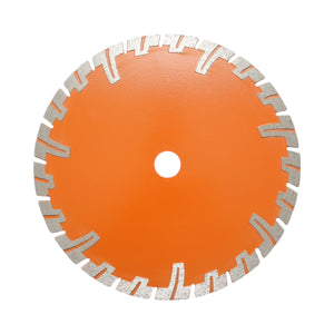 Disco diamantato turbo segmentato 230x22,23 mm, segmento 8 mm per BCA, mattoni, massetto, cemento armato Breckner Germany