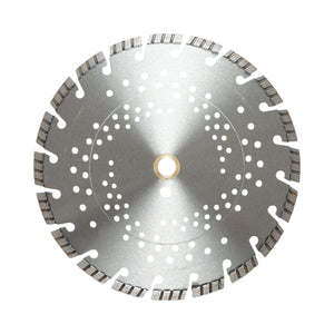 Disco diamantato turbo segmentato 300x30mm, segmento 10mm per cemento armato, pavimentazioni, archi, pietra dura Breckner Germany