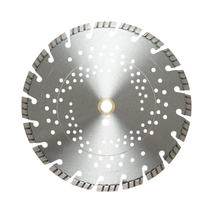 Disco diamantato turbo segmentato 300x30mm, segmento 10mm per cemento armato, pavimentazioni, archi, pietra dura Breckner Germany