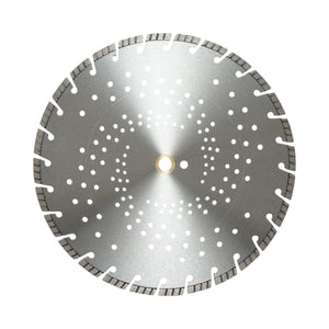 Disco diamantato turbo segmentato 400x30mm, segmento 10mm per cemento armato, pavimentazioni, archi, pietra dura Breckner Germany