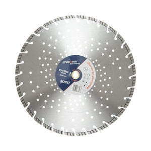 Disco diamantato turbo segmentato 450x30mm, segmento 10mm per cemento armato, pavimentazioni, archi, pietra dura Breckner Germany