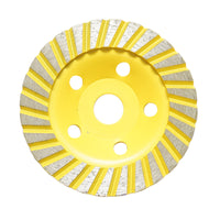 Disco diamantato turbo segmentato tipo coppa 125x22.23 mm per levigatura di cemento, granito e pietra, Crownman