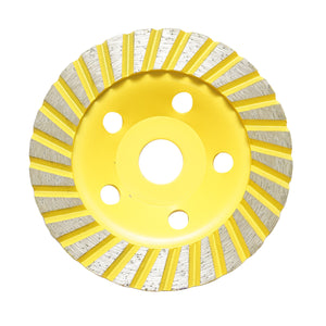 Disco diamantato turbo segmentato tipo coppa 125x22.23 mm per levigatura di cemento, granito e pietra, Crownman