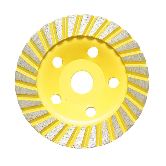 Disco diamantato turbo segmentato tipo coppa 125x22.23 mm per levigatura di cemento, granito e pietra, Crownman