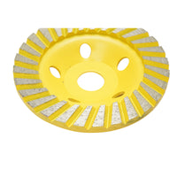 Disco diamantato turbo segmentato tipo coppa 125x22.23 mm per levigatura di cemento, granito e pietra, Crownman