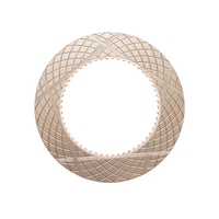 Disco frizione per trattori John Deere, dimensioni 177,8 x 112,6 x 2,9 mm, codice OEM RE23000, equivalente Breckner Germany.