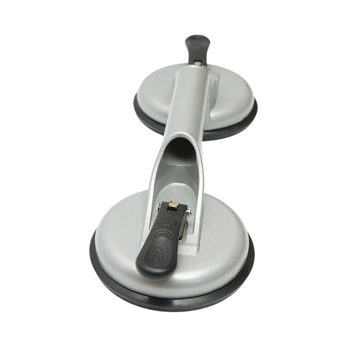 Dispositivo di sollevamento con 2 ventose in alluminio, diametro 118mm, capacità massima 80-100Kg, Crownman