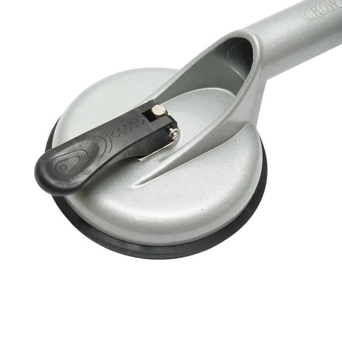 Dispositivo di sollevamento con 2 ventose in alluminio, diametro 118mm, capacità massima 80-100Kg, Crownman