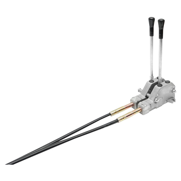 DISTRIBUTORE OLEODINAMICO 2 leve, lunghezza cavo 2m pressione 250 bar portata 80L/min