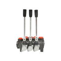 DISTRIBUTORE OLEODINAMICO a 3 leve, 2 flottanti, 80 L/min.