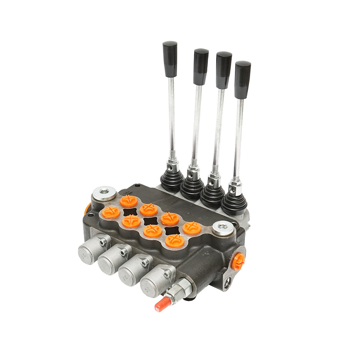 DISTRIBUTORE OLEODINAMICO a 4 leve portata 80L/min -15 /+80