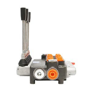 DISTRIBUTORE OLEODINAMICO a 6 leve incluso flusso 80L/min, 15 /+80