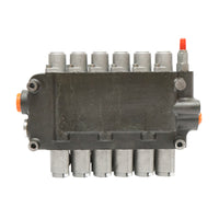 DISTRIBUTORE OLEODINAMICO a 6 leve incluso flusso 80L/min, 15 /+80