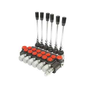 DISTRIBUTORE OLEODINAMICO a 6 leve portata 40L/min -15 /+80 B