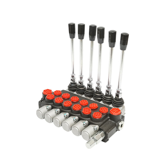 DISTRIBUTORE OLEODINAMICO a 6 leve portata 40L/min -15 /+80 B