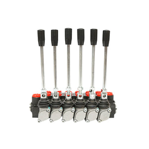 DISTRIBUTORE OLEODINAMICO a 6 leve portata 40L/min -15 /+80 B