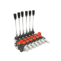 DISTRIBUTORE OLEODINAMICO a 6 leve portata 40L/min -15 /+80 B