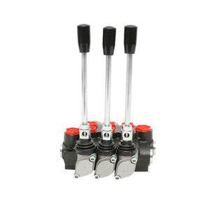 Distributore Oleodinamico con 3 leve, 2 flottanti, 40L/min.