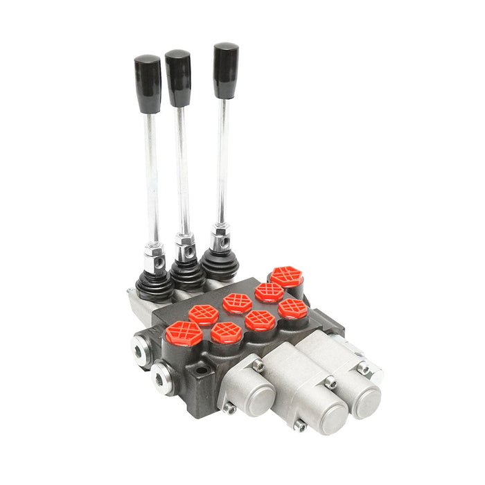 Distributore Oleodinamico con 3 leve, 2 flottanti, 40L/min.