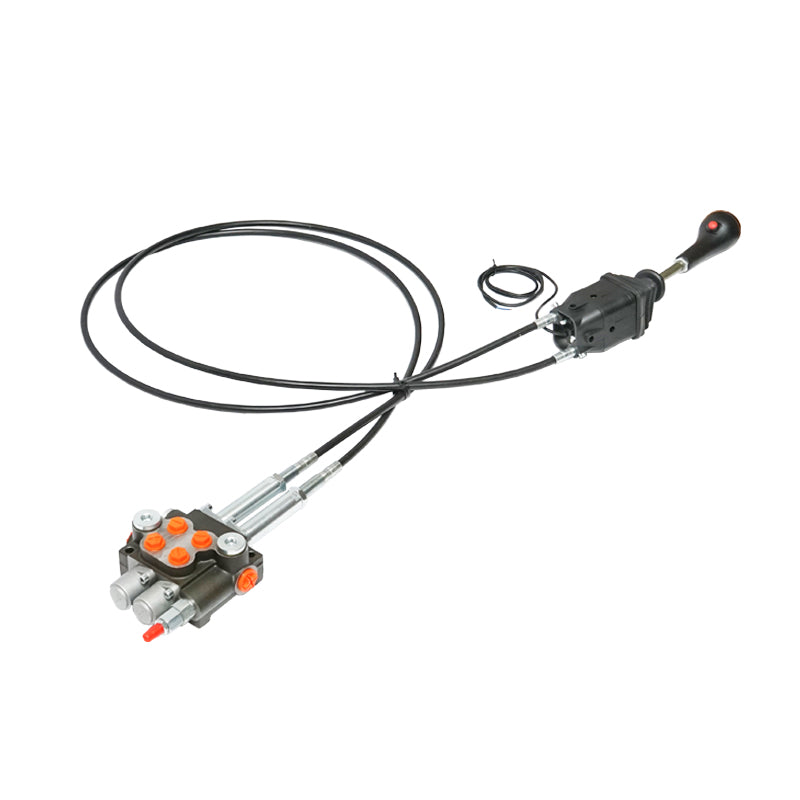 DISTRIBUTORE OLEODINAMICO con joystick, lunghezza cavo 2,5 m pressione 250 bar portata 40 l/min