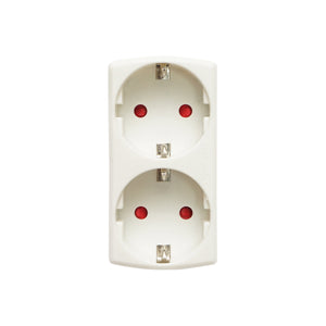 Doppia presa Schuko 16A, 250V, max 3680W