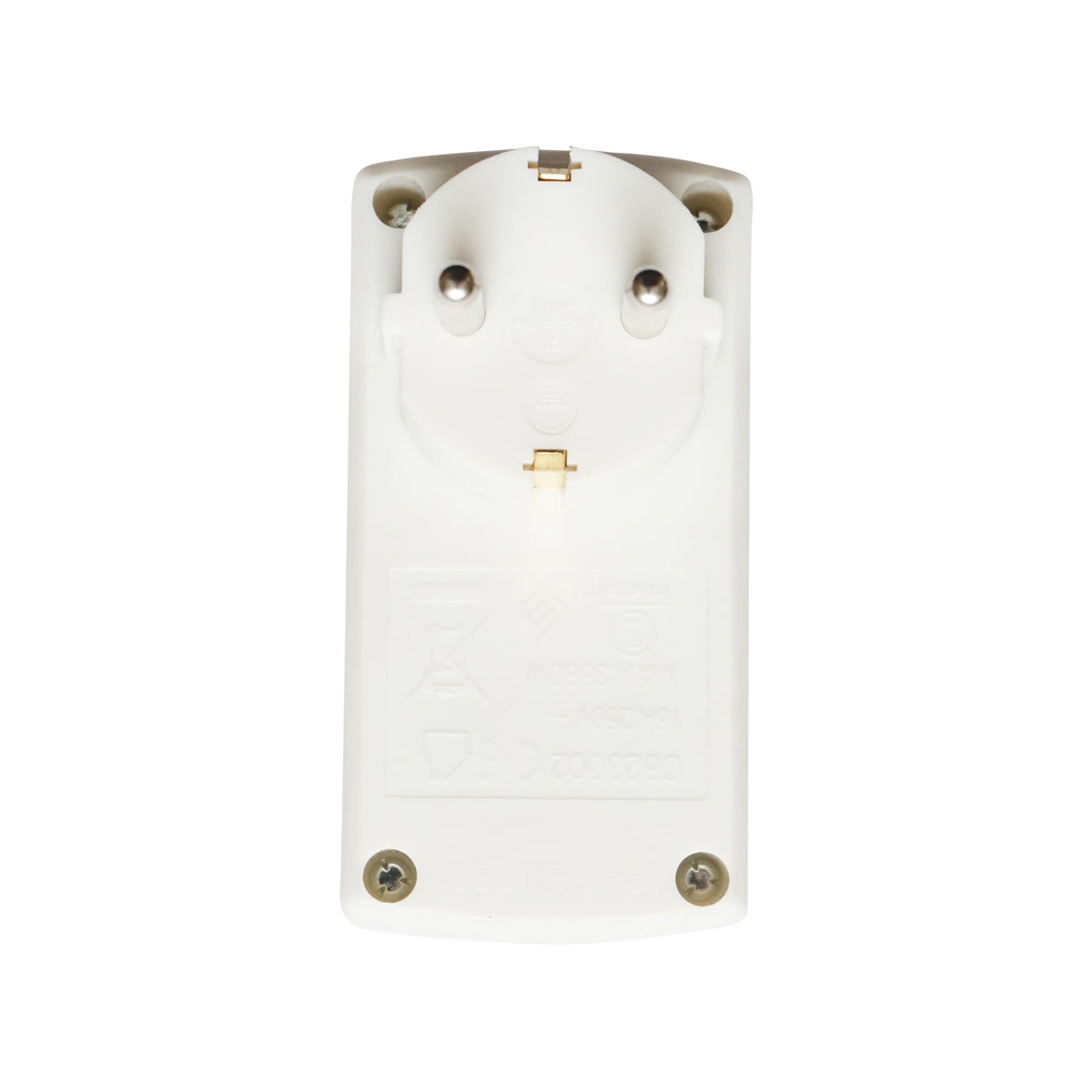 Doppia presa Schuko 16A, 250V, max 3680W