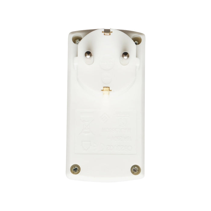 Doppia presa Schuko 16A, 250V, max 3680W