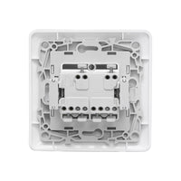 Doppio interruttore bianco ST 220V - 250V, 10A da incasso