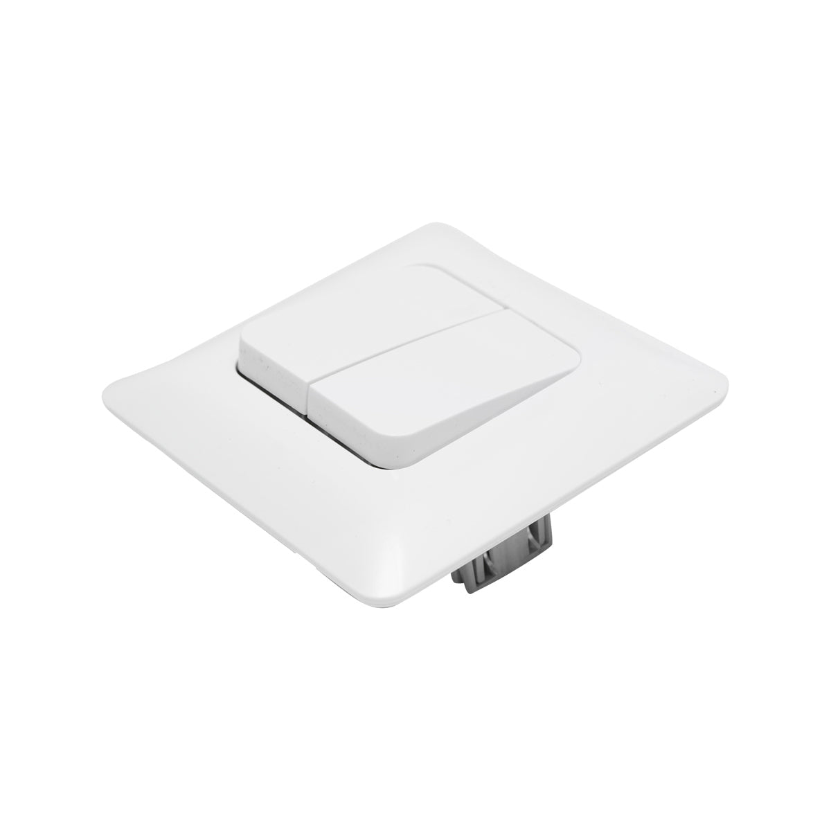 Doppio interruttore bianco ST 220V - 250V, 10A da incasso