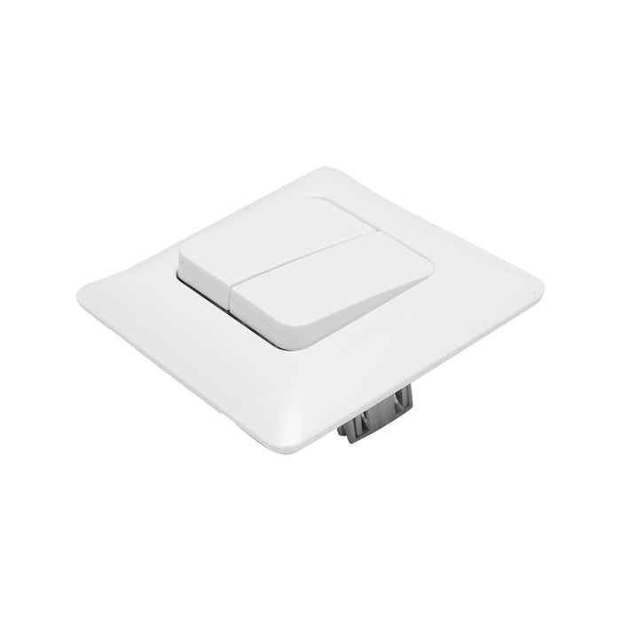 Doppio interruttore bianco ST 220V - 250V, 10A da incasso