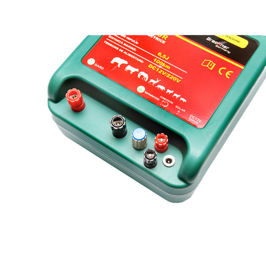 Elettrificatore DC 12/220V, 6.5 Joule, 100 km per recinto elettrico, Breckner Germany