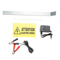 Elettrificatore per recinto elettrico da 6,9 Joule 12-220 V con batteria da 12 V, 14 A e pannello solare da 20 W