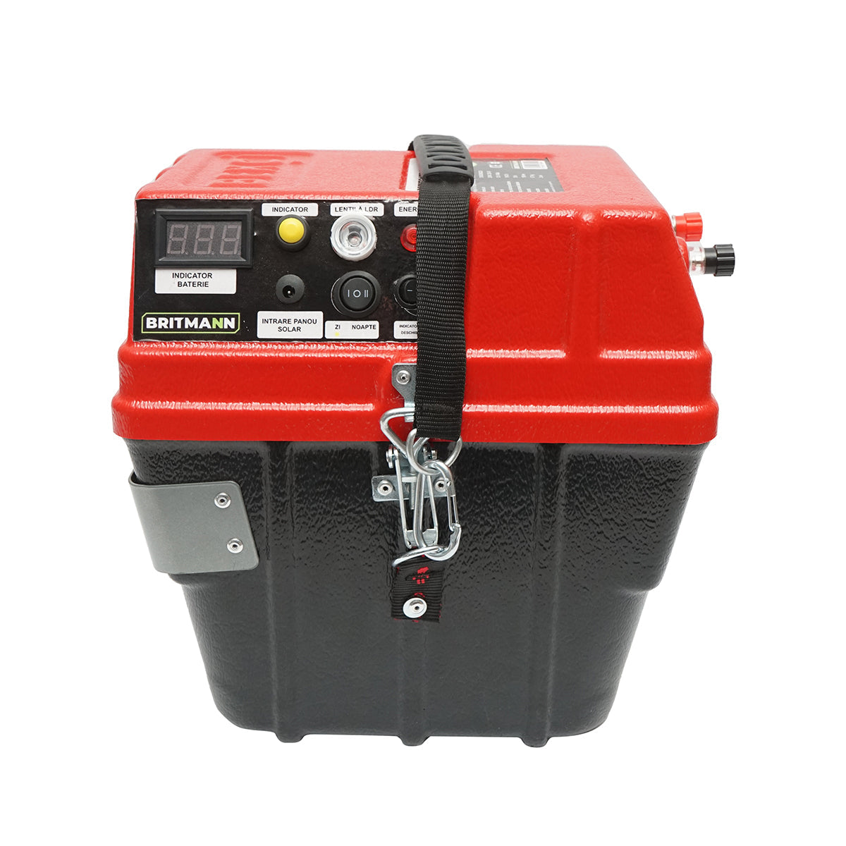 Elettrificatore per recinto elettrico da 6,9 Joule 12-220 V con batteria da 12 V, 14 A e pannello solare da 20 W