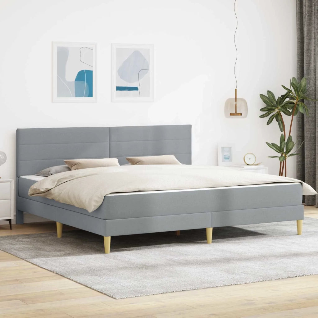 Struttura del letto Grigio chiaro 180 x 200 cm Poliestere 3414969