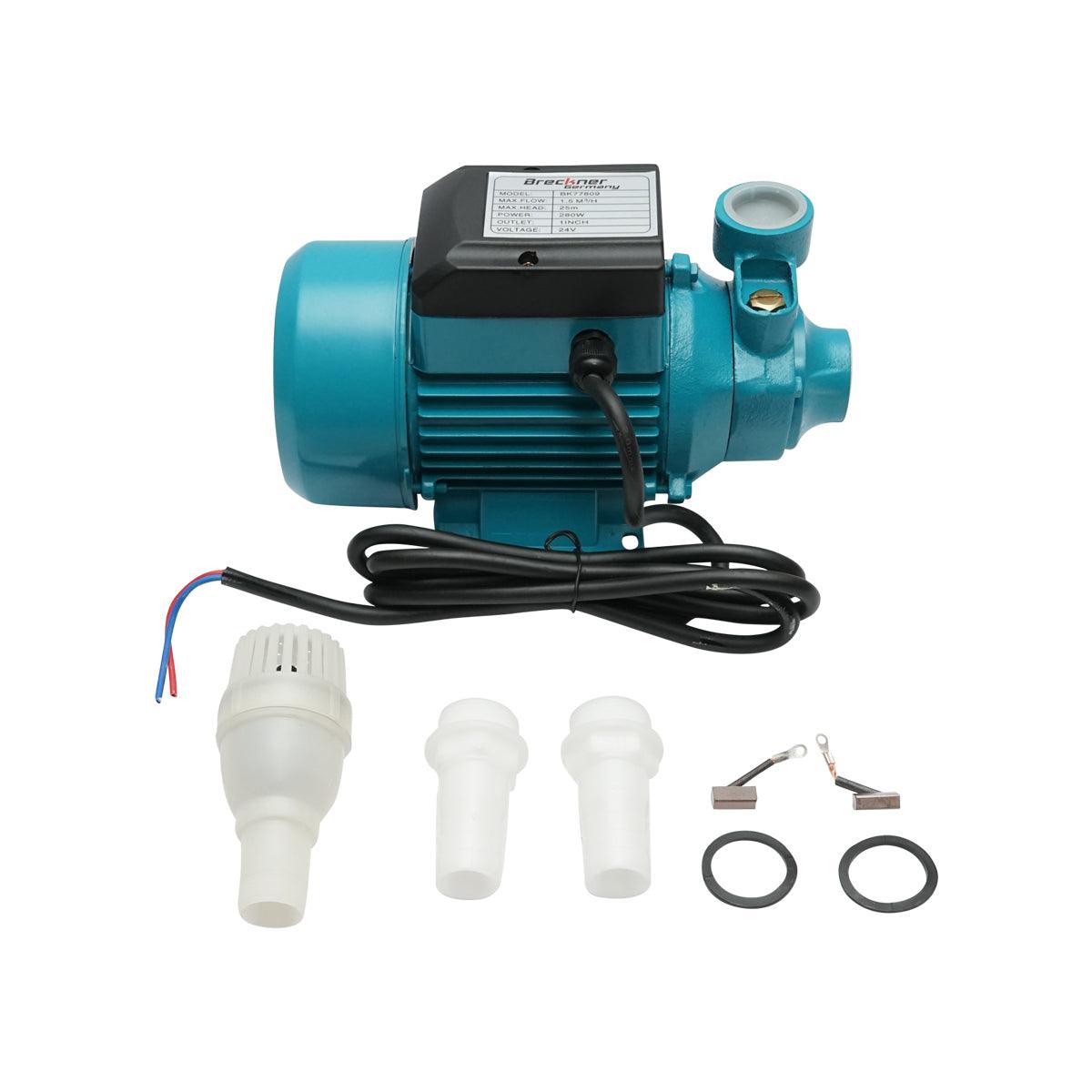 Elettropompa Periferica 280W, 24V portata 1,5 m³/h per pannello solare fotovoltaico Breckner Germany