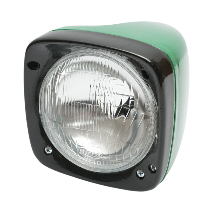 Faro anteriore sinistro per trattore John Deere, diametro 129 mm, codice OEM DE13524.