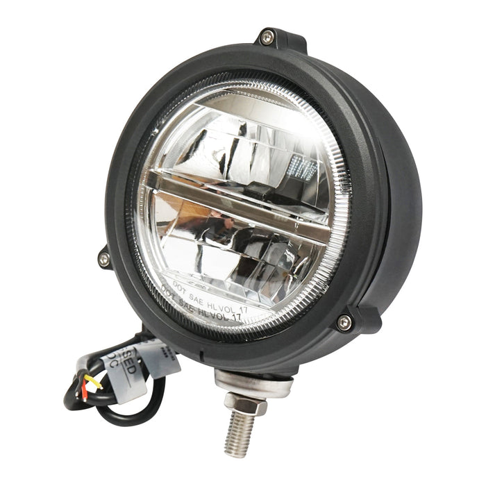 Faro LED universale per trattore, 12-24V, fasi lunga e corta, fi 150 mm, Breckner Germany