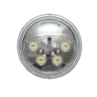 Faro rotondo a 6 LED, 18W, 9–32V per trattori John Deere cod OEM RE336112, RE285628, RE336111, RE561117, PAR36, RE285629, AR104119, AR21059, AT25451, RE35168 BR0101815