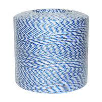 Filo bianco-blu, diametro 3 mm, 3x0.2 mm SS, 1000 m per recinzione elettrica, resistenza 7.8 Ohm, Bourget